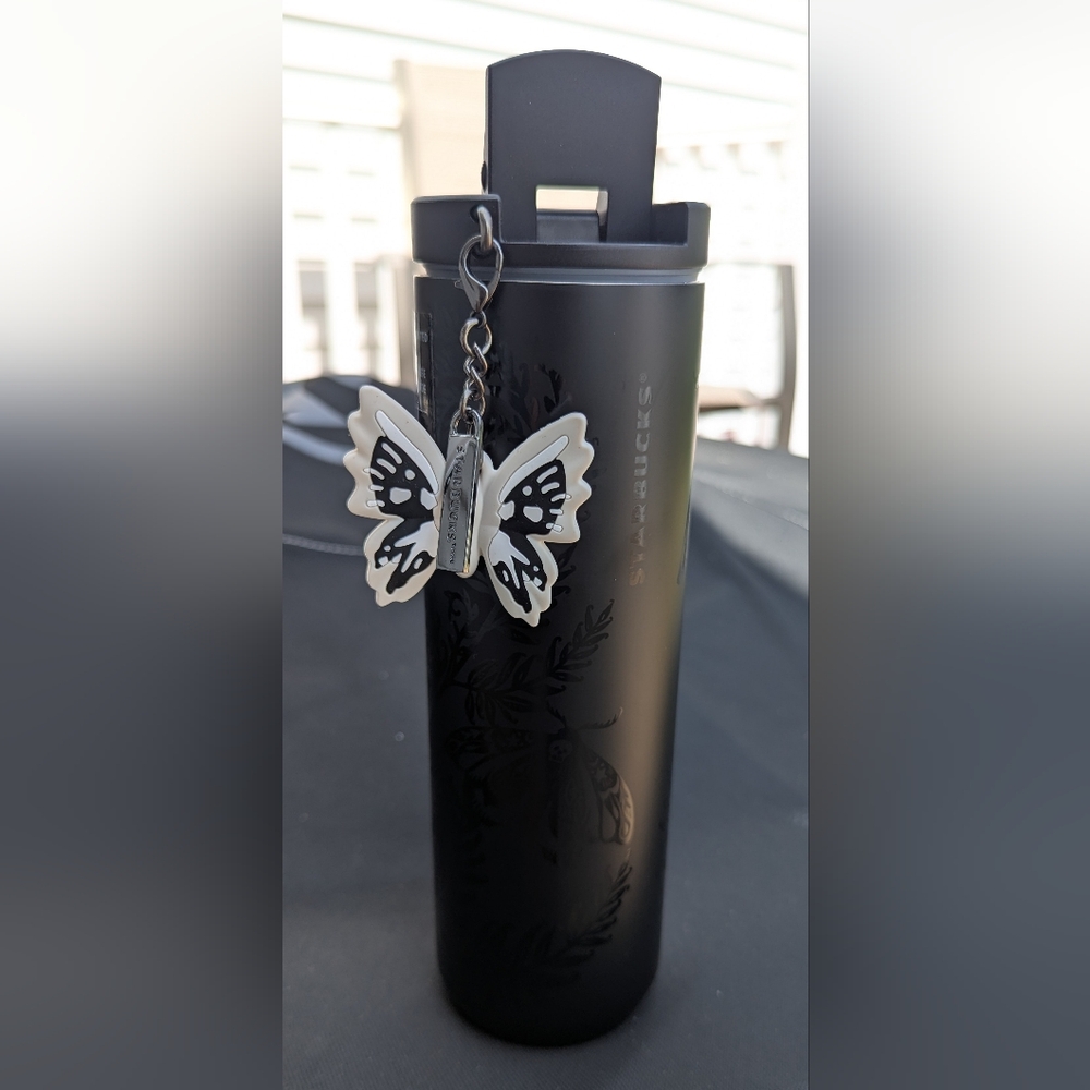 2025 Starbucks Halloween Onyx Matte Moth 16 oz Travel Tumbler NWT